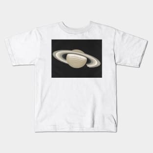 The Planet Saturn by Etienne Leopold Trouvelot Kids T-Shirt